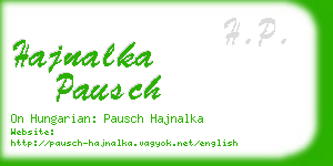 hajnalka pausch business card